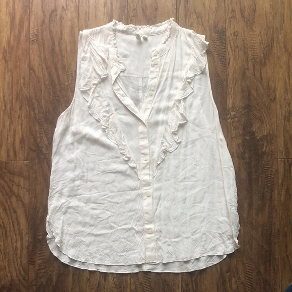 Treasure & Bond Ruffle Front Sleeveless Blouse - Picture 8 of 10